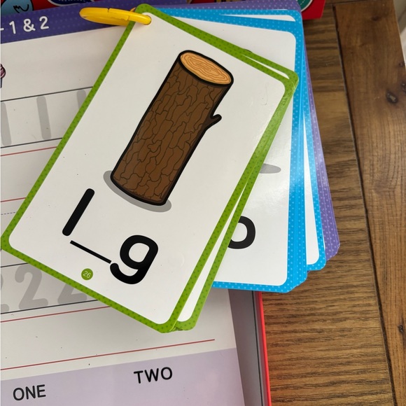 Pre-K Wipe Off ABC Workbook & Math, Letters, Word, Game Cards Learning Fun Set - Picture 7 of 15